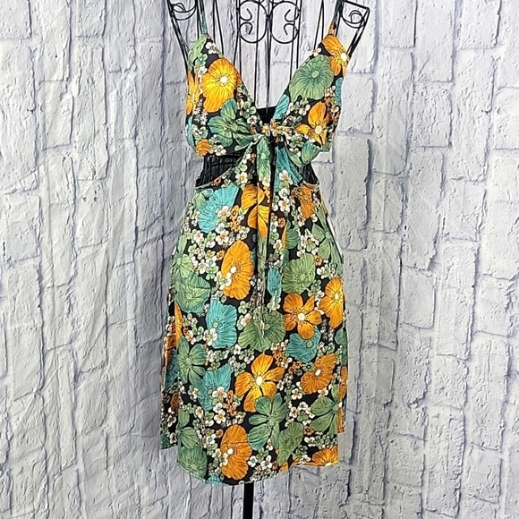 VOLCOM Lovely Daze Floral Mini‎ Dress XS - Picture 1 of 10
